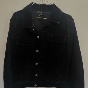 A.P.C. Black Corduroy Jacket